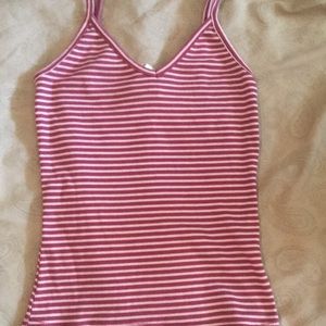Wet Seal Maroon Striped tank top